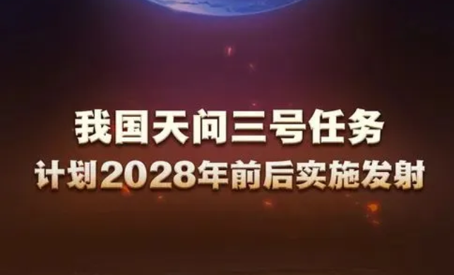 我国天问三号任务计划2028年前后实施发射 实现火星样品返回地球