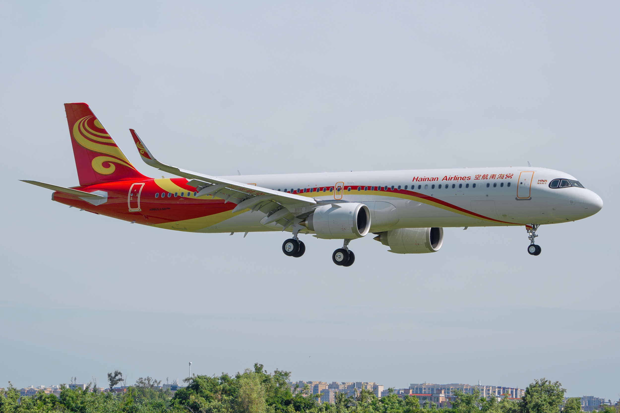 海南航空接收其首架空客A321neo飞机