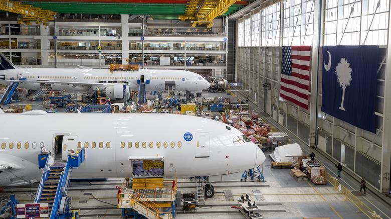 FAA称部分波音787冲压空气涡轮配件或使用未经批准的钛材