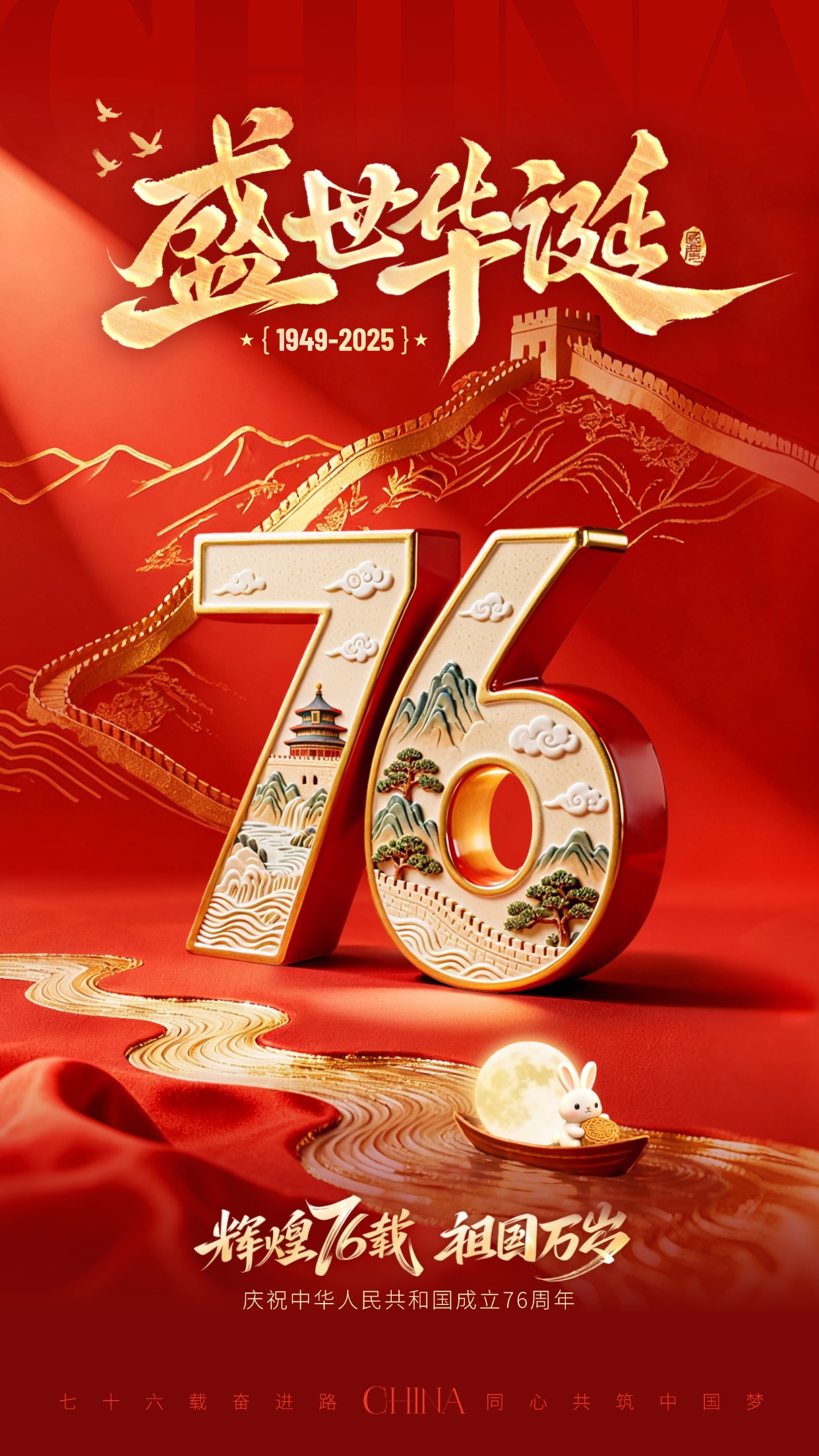 【航化说】共贺国庆，喜迎中秋 | 祝伟大祖国76周年生日快乐!