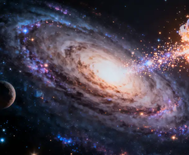 6000万光年外的“宇宙缠绵”：撞了5亿年，撞出千亿颗新星星 