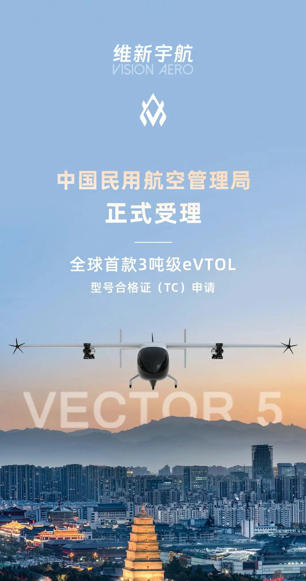 领航未来低空交通:全球首款3吨级eVTOL进入型号合格审定阶段 领航未来低空交通:全球首款3吨级eVTOL进入型号合格审定阶段