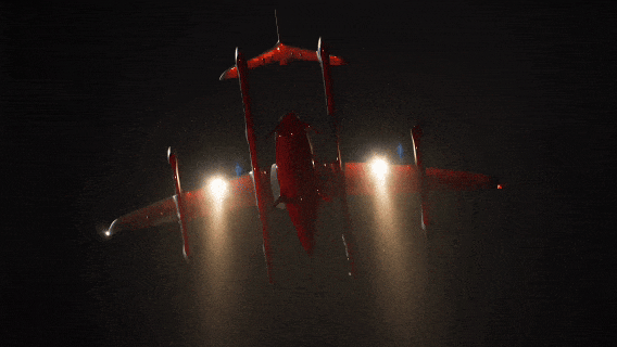 峰飞完成全球首次夜间山区吨级eVTOL综合应急演练